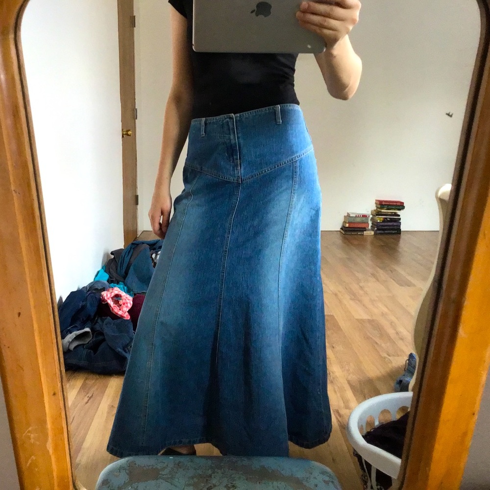 Vintage Faded Glory Denim Jean Skirt